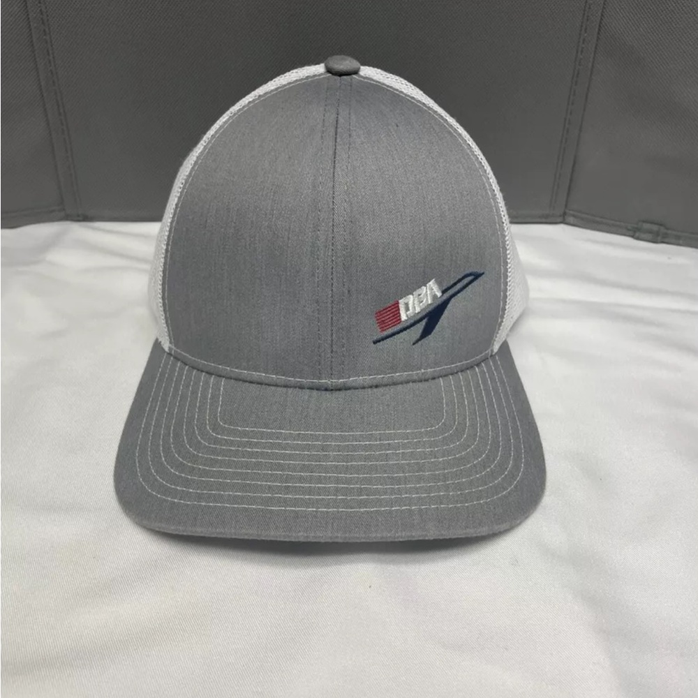Pacific Headwear Pro Model 104S Gray and White Hat DBA